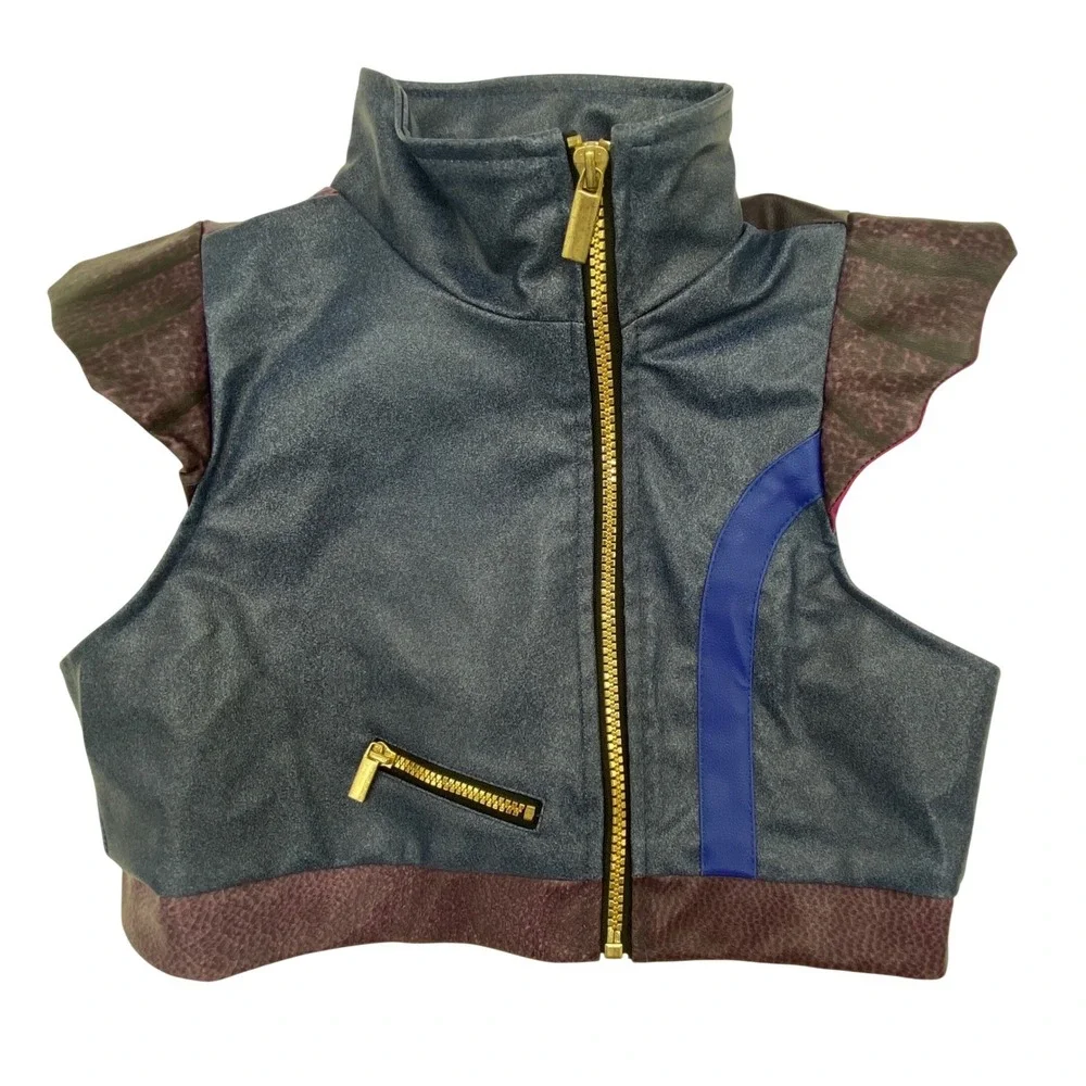 Disney Descendants 3 Evie Costume Vest Spirit Halloween Blue Purple Heart Kids M
